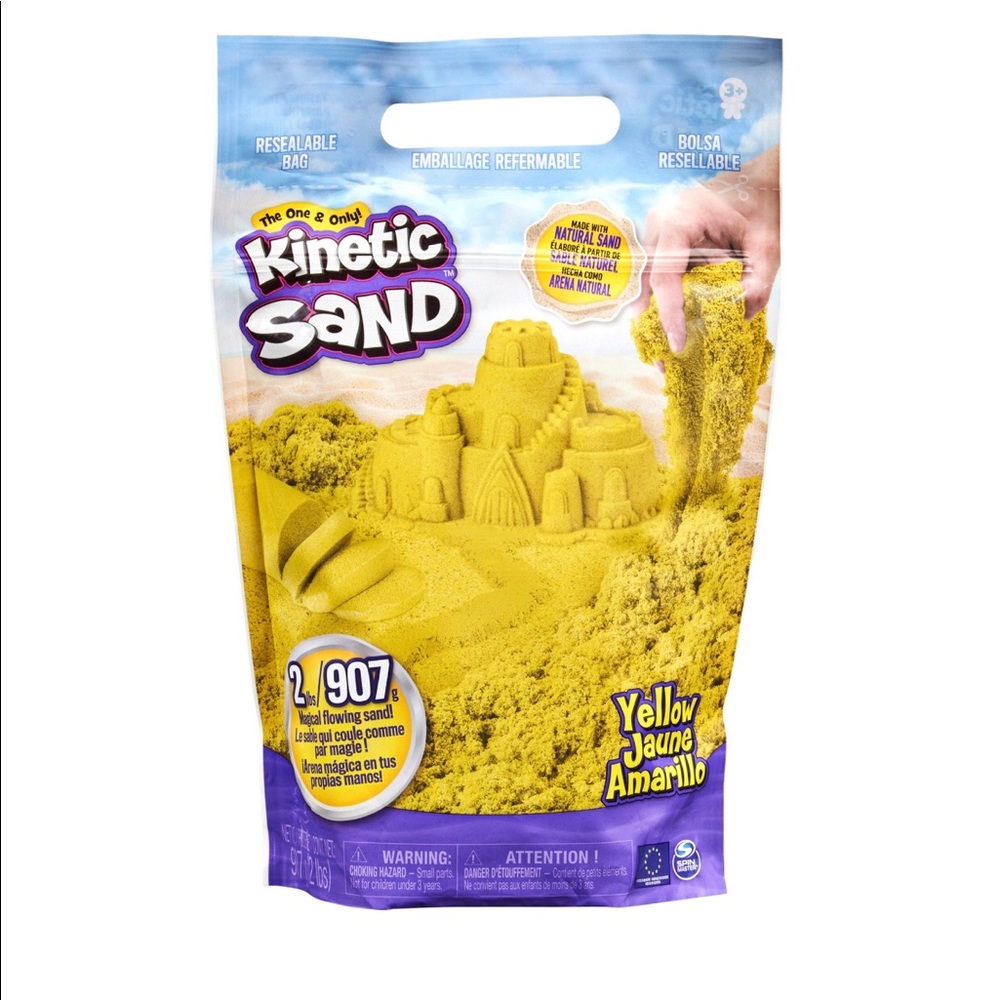 Yellow Kinetic Sand - 2lb Bag